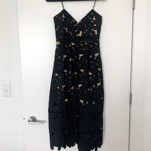 NAKD lace overlay dress